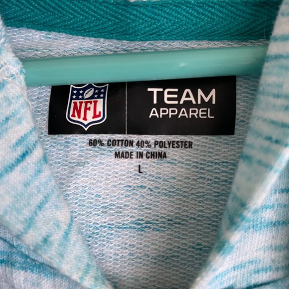 Women's New Era Aqua Miami Dolphins Athletic Full-Zip Hoodie - Picture 4 of 5